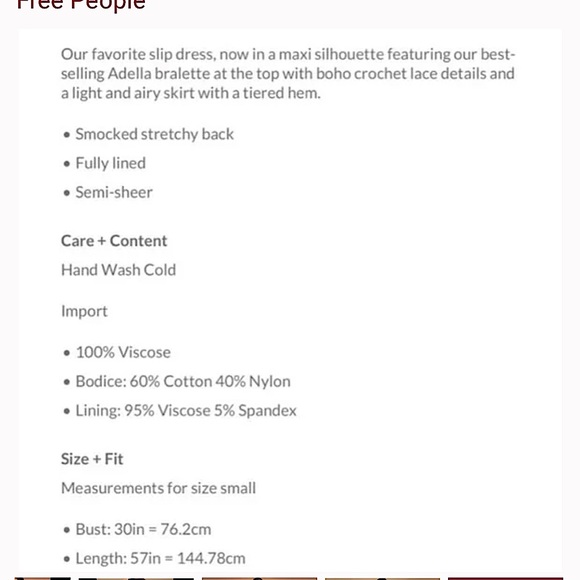 Free People Adella Maxi Slip Dress in Turquoise NWT - Picture 13 of 13